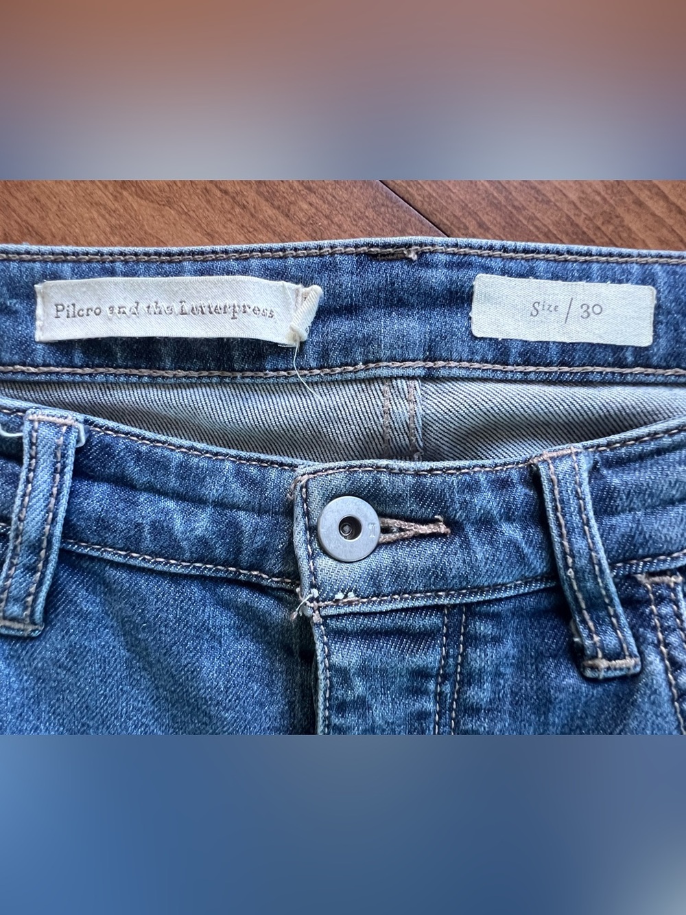 Anthropologie Pilcro and the Letterpress Sequined Flared Jeans Size 30 - Picture 10 of 13